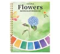 Colouring Book for Teenagers, Watercolour Exercise Book for Artists, Beginners, Students, Ideal Learning Mixing Techniques, Create Your Own Artworks (D, 22 x 17 x 3 cm)