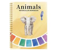 Colouring Book for Teenagers, Watercolour Exercise Book for Artists, Beginners, Students, Ideal Learning Mixing Techniques, Create Your Own Artworks (E, 22 x 17 x 3 cm)
