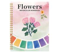 Colouring Book for Teenagers, Watercolour Exercise Book for Artists, Beginners, Students, Ideal Learning Mixing Techniques, Create Your Own Artworks (G, 22 x 17 x 3 cm)