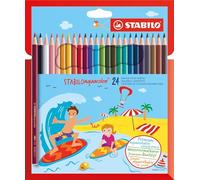 Colouring Pencil - STABILOaquacolor - Wallet of 24 - Assorted Colours
