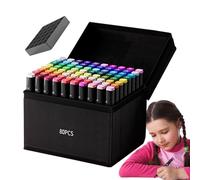 Colouring Signs-Double-Ended Waterproof Oil Based Drawing Pens | Fine Painting Tools for Adults and Children | Ideal for Crafts, Daily , Travel, School and Cl