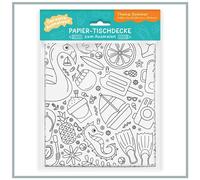 Colouring Tablecloth for Kids - Summer Themed Colouring Tablecloth - Colouring Blanket for Children's Table - Great Activity for Kids on Hot Summer Days - A0 (33 x 47")