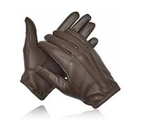 COLOURLINX Kevlar Lined Cut Resistant Leather Gloves Anti Slash Heat Fire Police Security Work Wear Uniform Dress SIA Search Safety Protection Gloves (Dark Brown, S)