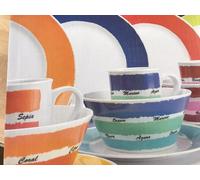 colours 16pc Melamine Set 100% Melamine Mugs - Bowls - Plates