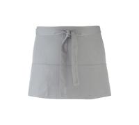Colours 3 Pocket Apron Workwear Pack of 2 Premier Silver One Size
