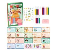 Colours Art | Novelty Funny Creative Postcards | Scratch Paper Art | for Home Classroom Activity Summer Camp Travel Offices Family Reunion Children Adults and