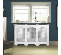 Colours Cambridge Large White Traditional Radiator Cover 900mm(H) 1710mm(W) 200mm(D)