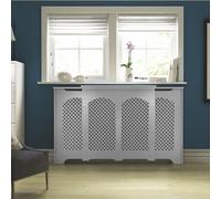Colours Cambridge Medium White Traditional Radiator Cover 936mm(H) 2000mm(W) 220mm(D)