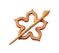 Colours Crystal Brooch Pins Wooden Animal Pattern Brooch Cartoon Animal Shape Aesthetic Lapel Badge Pin Sweater Clip Shawl Pin Scarf ( 2) Pack (B, 5cm)