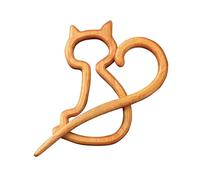 Colours Crystal Brooch Pins Wooden Animal Pattern Brooch Cartoon Animal Shape Aesthetic Lapel Badge Pin Sweater Clip Shawl Pin Scarf ( 2) Pack (D, 5cm)