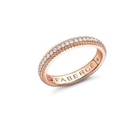 Colours of Love 18ct Rose Gold 0.43ct Diamond Fluted Eternity Ring - Ring Size N