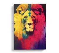 Colours Of The Lion Canvas Wall Art Print 30x20 Inch