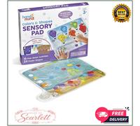 Learning Resources Colours & Shapes Sensory Pad, Reusable Sensory Bag for Kids, Fine Motor Skills Toy, 16 Fine Motor Activities, 24 Plastic Shapes, Ages 3+, Multicolou
