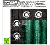 ColourTree Plus Extra Heavy Duty Fence Screen Privacy Screen - Commercial Grade 220 GSM - Heavy Duty - 3 Years Warranty (4' x 50' Green Plus)