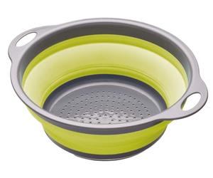 Colourworks 2.8 Litres Collapsible Colander, 24 cm - Green