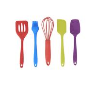 Colourworks 5-Piece Silicone Mini Utensils Set - Multicolour - Silicone - Kitchen Utensils