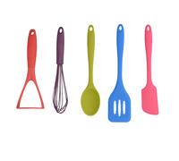 Colourworks CWBRTOOLS5PC Silicone Kitchen Utensils Set, In Gift Box, Multi Colour, 5 Pieces