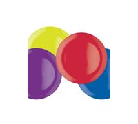 Colourworks Brights Melamine 28cm Dinner Plates Colourworks Multicolor