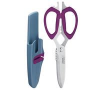 Colourworks Brights Purple 10 in 1 Multi-Function Edgekeeper Scissors - Purple - Stainless Steel - Scissors