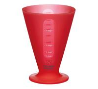 Colourworks Brights Red Conical Measure - Red - Silicone - Measuring Cup