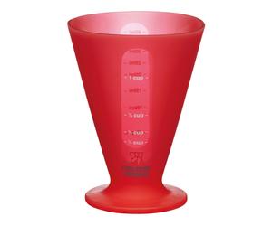 Colourworks Brights Red Conical Measure - Red - Silicone - Measuring Cup