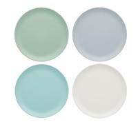 Colourworks Classics Four Salad and Snack Melamine Plate Portable Picnic Plates