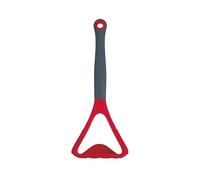 Colourworks CWBRMASHRED Multi Potato Masher with Serving Scoop, Silicone, Cherry, 25 cm