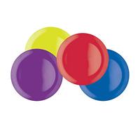 Colourworks CWMPLATE11ASSTPK4 Melamine Dinner Plates, 28 cm, Multi-Colour, Set of Four