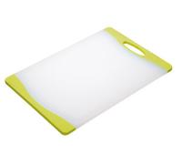 Colourworks Polyethylene Reversible Cutting Board, Non Stick Non Slip Food Chopping Mat, 36.5 x 25 cm - White/Green