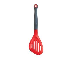 Colourworks Multi Fish Slice / Slotted Turner, Silicone, Cherry, 28 cm