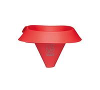 Colourworks Roll & Fold Kitchen Funnel for Jars, Bottles and Containers, Silicone, Cherry, 17 x 25.5 cm