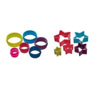 Colourworks Round and Star Cookie Cutter Set with Storage Case