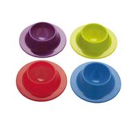 Colourworks Set of 4 Egg Cups - Multicolour - Silicone - Egg Cup