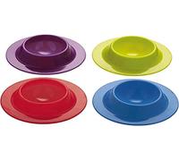 Colourworks Set of 4 Silicone Egg Cups, Multi-Coloured Rainbow Kitchen Utensil, Accessories for Boiled Eggs, Brights