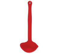 Colourworks Silicone Kitchen Ladle with Spout - Red - Silicone - Ladle
