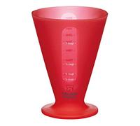 Colourworks Silicone Measuring Cup for Liquid and Dry Ingredients, Cherry, 400 ml/1 Cup