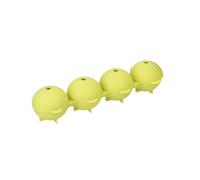 Colourworks Sphere Ice Cube Moulds, Makes 4 Giant Slow Melting Balls, Gift Boxed, LFGB Grade Silicone, Green, 21.5 x 7 x 4cm