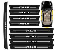 COLOYO 9pcs Carbon Fiber Car Door Sills,Rear Bumper Protectors for To-yota Proace,Scratch Resistant Sill Edge Trim Strips Styling Accessories