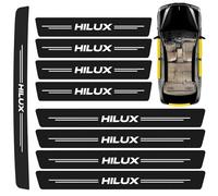 COLOYO 9pcs Carbon Fiber Car Door Sills,Rear Bumper Protectors for Toyota Hilux,Scratch Resistant Sill Edge Trim Strips Styling Accessories
