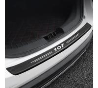 COLOYO Car trunk sill Protector film suitable for Peu-geot 206 207 208 306 307 308, carbon fiber rear bumper protector, anti-scratch car Styling Accessories