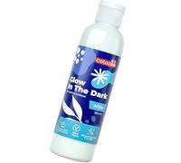 colozoo Glow in the Dark white acrylic paint 180ml | glow in the dark and black light | glow in the dark acrylic paint is permanent on any surface