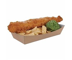Colpac CK936 Disposable Kraft Tray, Large (Pack of 500)