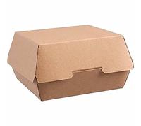 Colpac GE803 Disposable Kraft Burger Boxes, Large (Pack of 250)