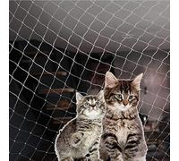 Colrid Cat Net for Cats, Balcony Safety Net 4 x 3 m with Reinforced Net - Installation Without Drilling, Resistant to Tears/Bites/UV Rays - Fall Protection for Patios and Windows