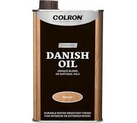 Colron Finishes Danish Oil 500ml | Superior Blend Hardwood Furniture Oil | Low Sheen Lustre, Waterproof Finish for Interior & Exterior Wood