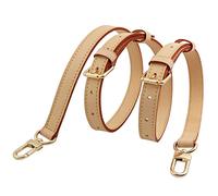 COLSEEY Genuine Vachetta Leather Crossbody Strap Genuine Leather Adjustable Replacement Strap for Shoulder Bag Handbag Purse, 0.71 Inch Width 2 Adjusting Buckles, L, Snap,professional