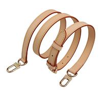 COLSEEY Genuine Vachetta Leather Crossbody Strap Genuine Leather Adjustable Replacement Strap for Shoulder Bag Handbag Purse, 0.71 Inch Width Adjustalbe, L2, Classic