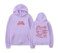 COLseller Luke Combs 2025 Tour Hoodie | Country Music Merch Style | Thick Winter Pullover | Unisex Vintage Design (Light purple,M)