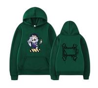 COLseller MURDER DRONES Official Style Hoodie | Serial Designation Unisex Oversized Couple Sweatshirt (Dark green black letter,XL)