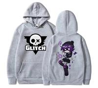 COLseller Murder Drones UZI Character Hoodie | Official Graphic Sweatshirt | Unisex Gaming Merch (grey,L)